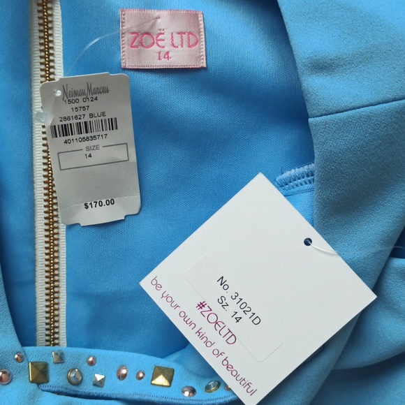 NWT Zoe LTD Juniors / Girls Blue Dress - Picture 3 of 10